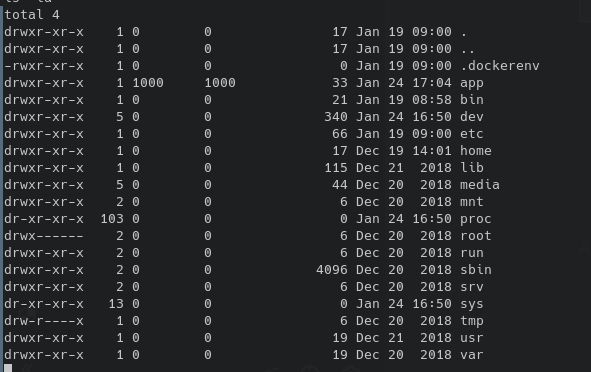 Container file system.